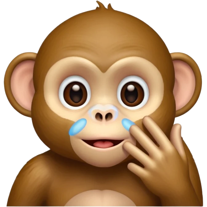 Monkey blowing kiss emoji