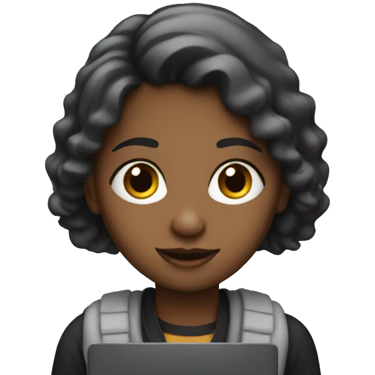 laptop girl emoji