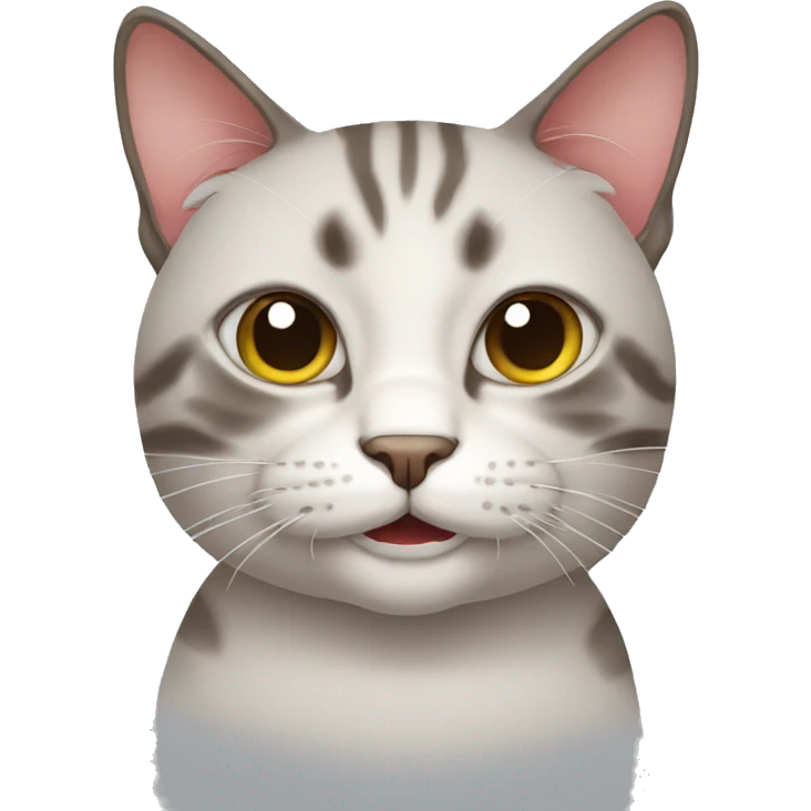 Ugly cat emoji