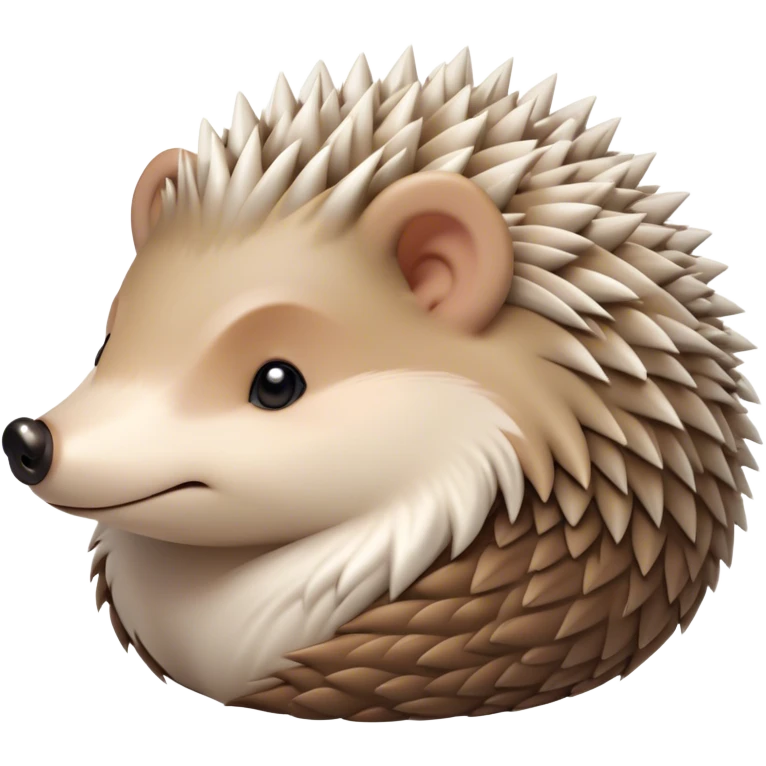 Beautiful and Majestic Hedgehog Portrait Emoji, Head and body resting in serene repose with a gentle, content smile, showcasing a delicately spiky yet soft body with eyes gently closed in peaceful slumber, Simplified yet exquisitely endearing features, highly detailed, glowing with a soft, drowsy forest light, high shine, relaxed and utterly enchanting, stylized with an air of timeless woodland majesty, soft glowing outline, capturing the essence of a beautiful and majestic hedgehog that embodies the serene charm of nature! emoji
