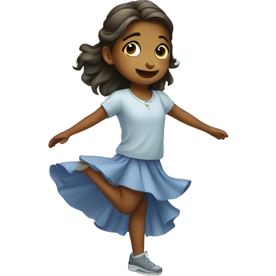 girl doing a curtsy emoji