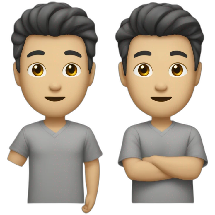 一位男性投资经理人，身穿职业装，黑色头发 emoji