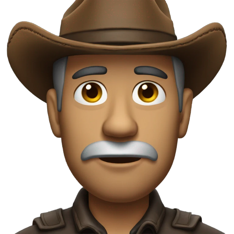 Sad cowboy emoji