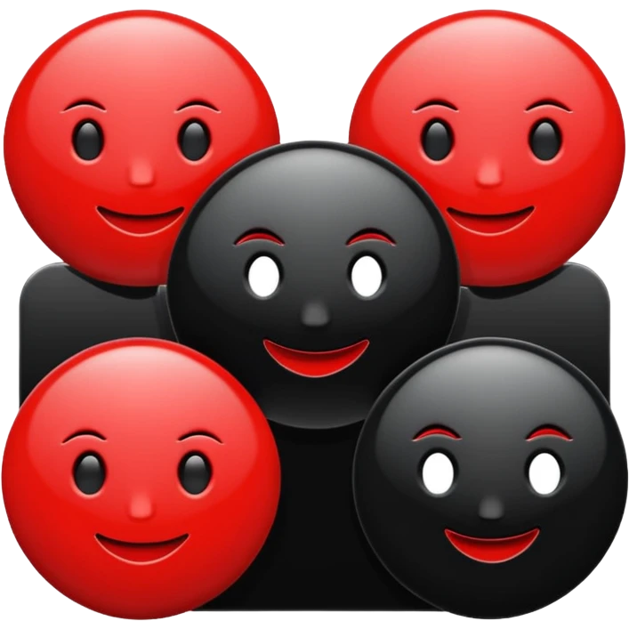 black and red internet Icon emoji