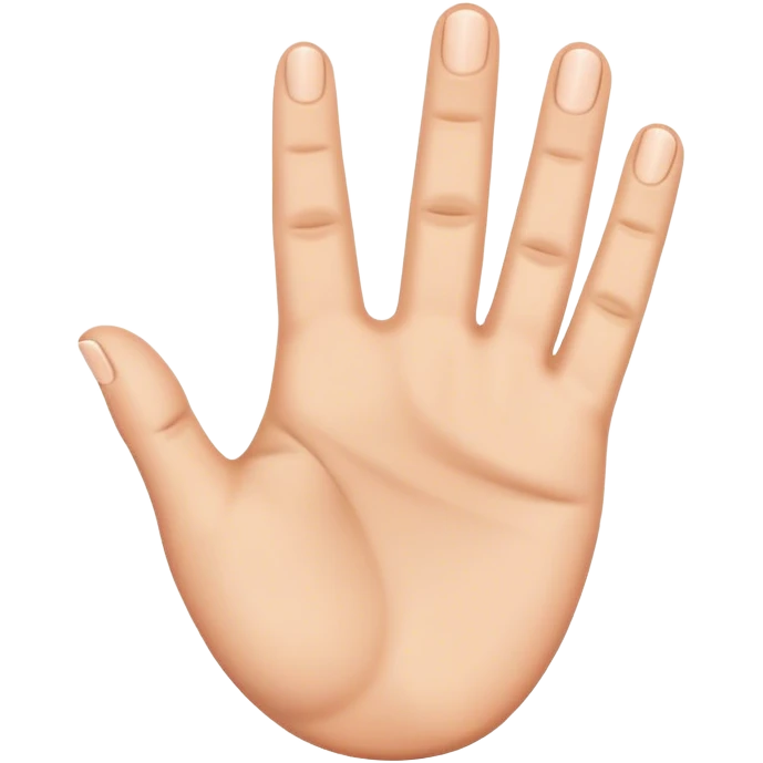 Have 5 fingers up then put 1 down emoji