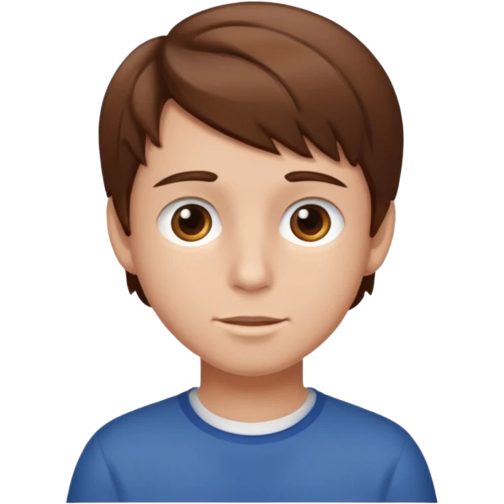 brown hair boy emoji