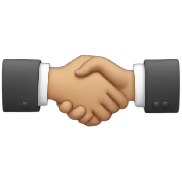 Hand shake emoji