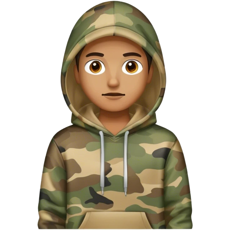 Camo hoodie  emoji