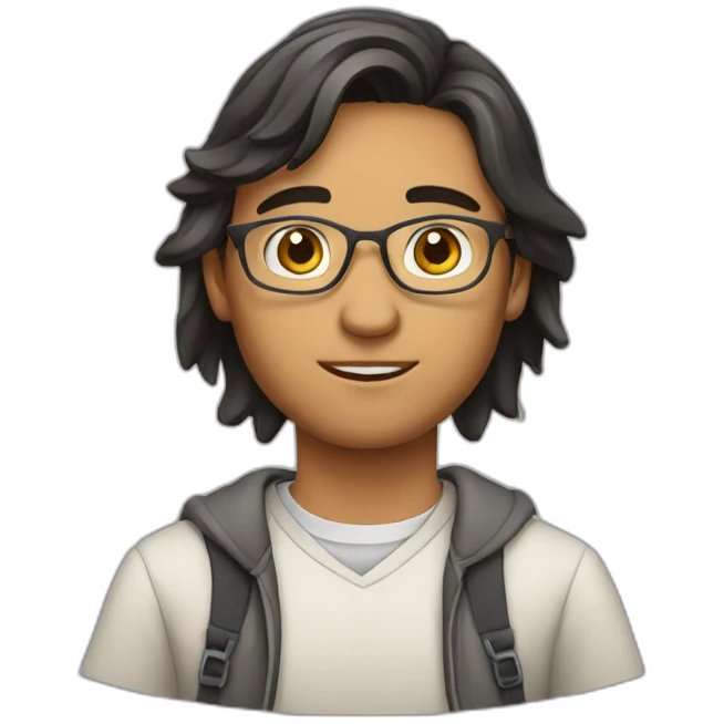Studying native guy emoji
