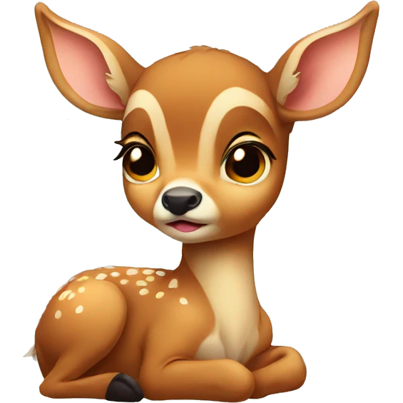 Sad baby deer emoji