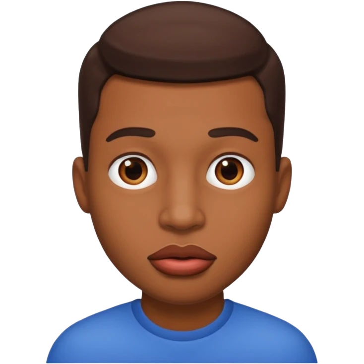 Guy with big lips emoji