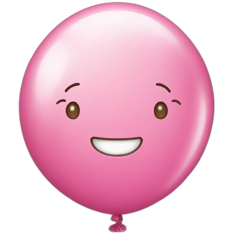 pink baloon coriandoli party emoji