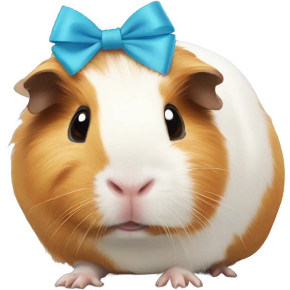 Guinea pig with a bow emoji
