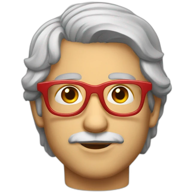 Pascal Praud, red glasses emoji