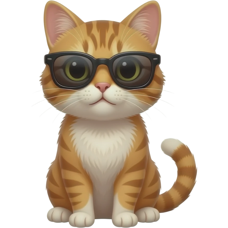 Cat wearing sunglasses emoji