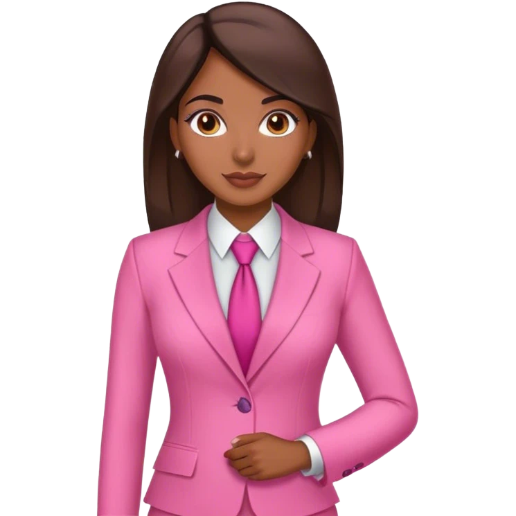 colombian latina sales rep in pink suit emoji