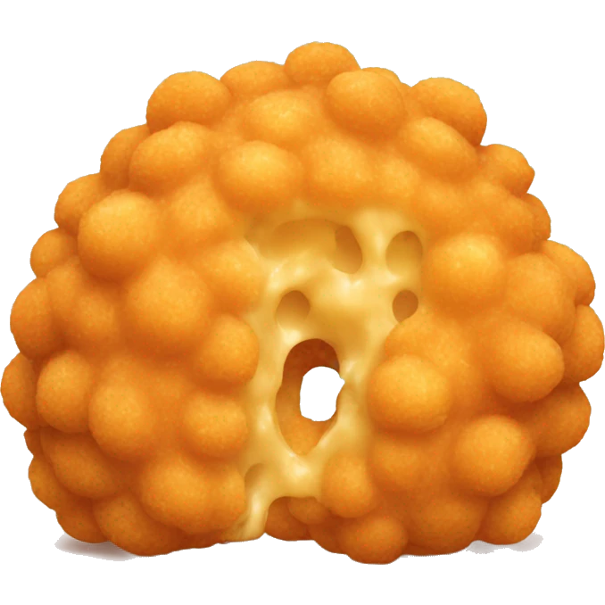 Fried cheese ball pull emoji