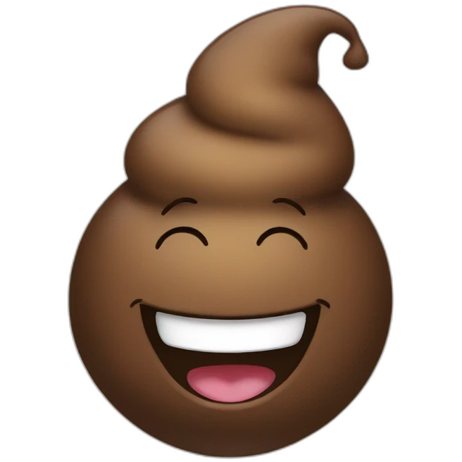 laughing poop emoji