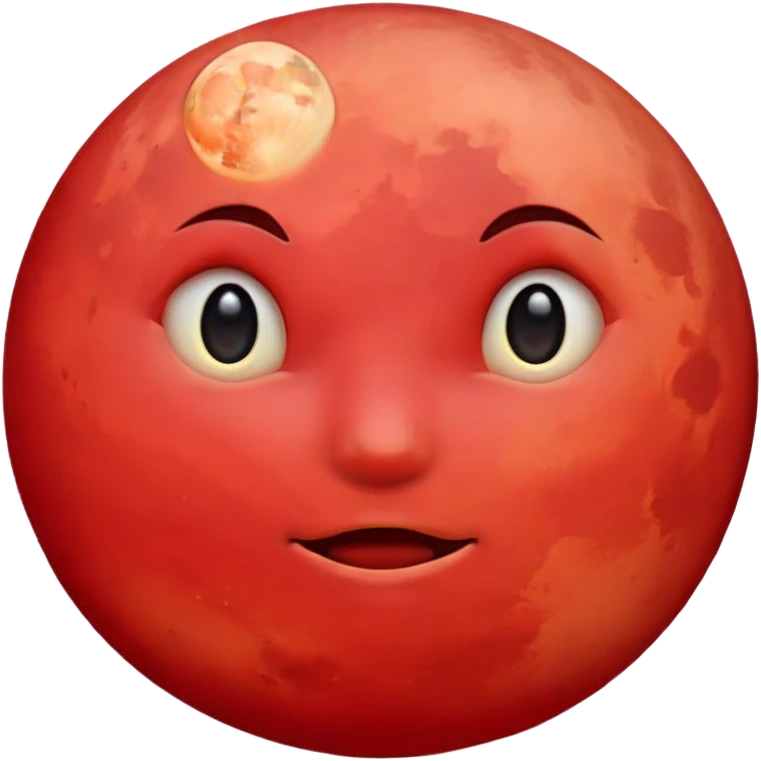 Red moon emoji