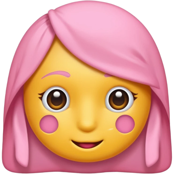 Pembe bir kuyruk emoji