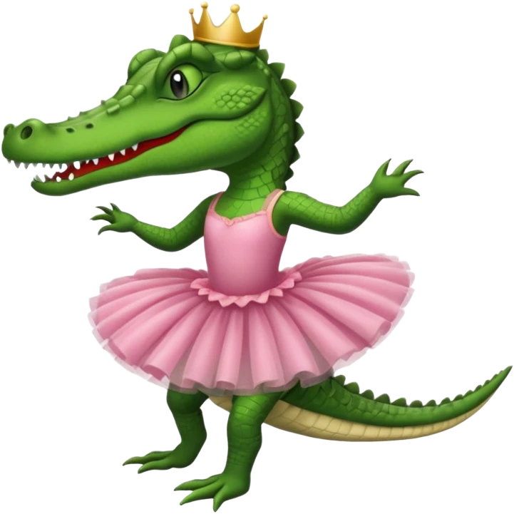 Balerina crocodil  emoji