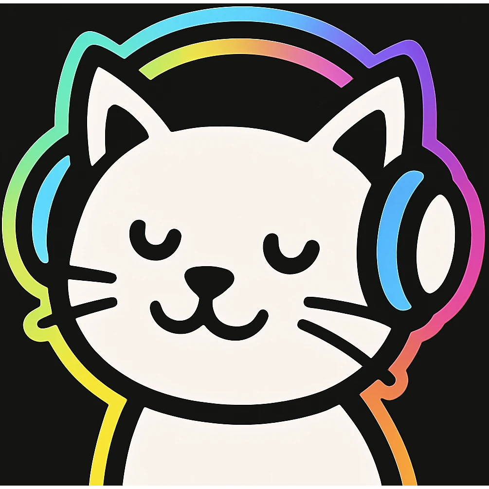 cat with headphone
 emoji