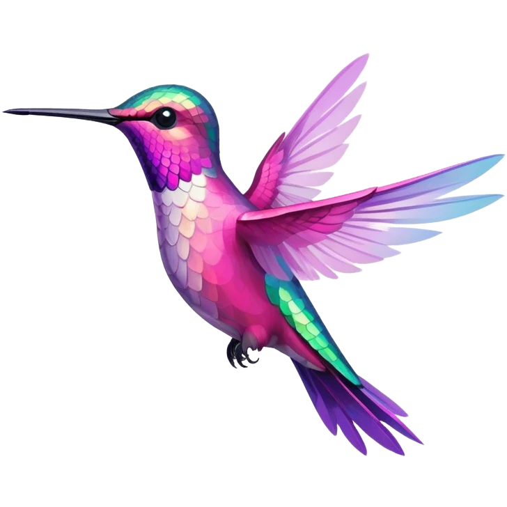 Pink hummingbird  emoji