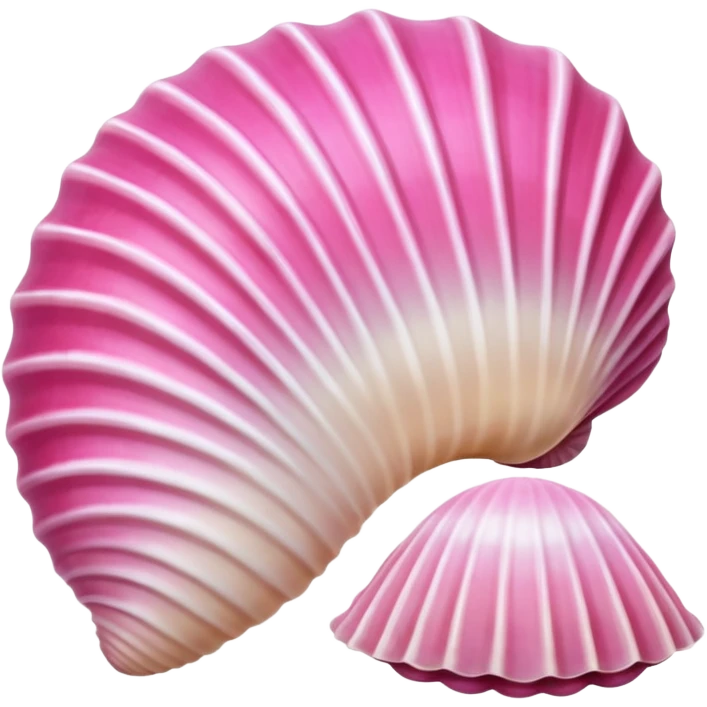 Seashells with pink  emoji