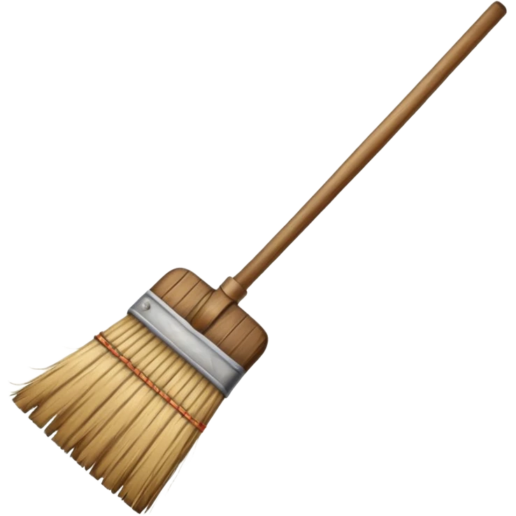 old style broom  emoji