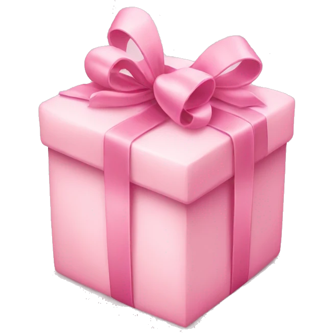 Light pink present heart emoji