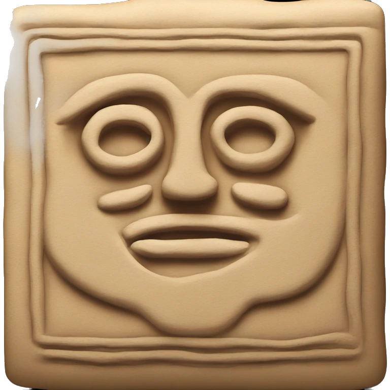 An ancient clay tablet emoji