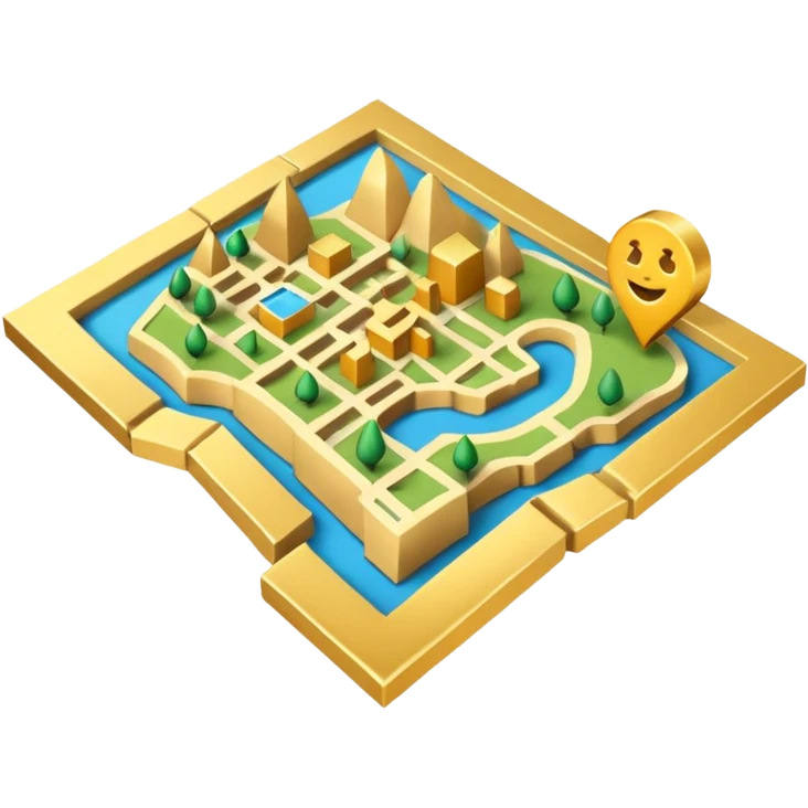 Mapa en 3D emoji