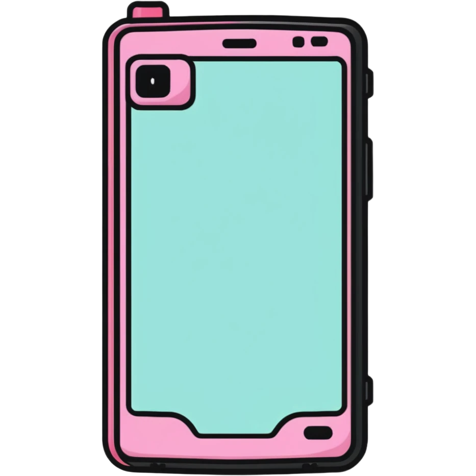 pink gothic smartphone emoji