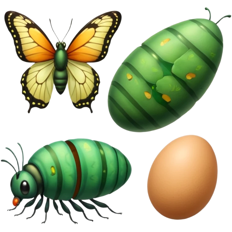 butterfly life cycle  emoji