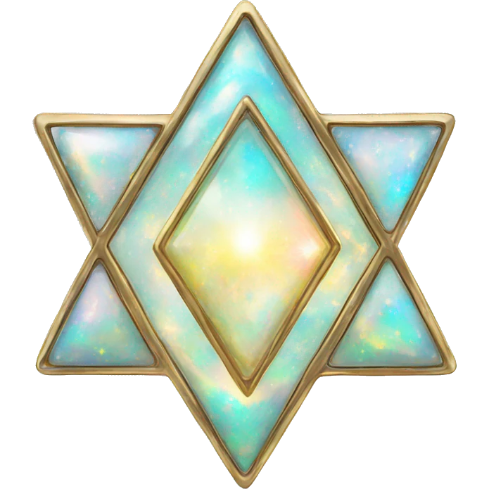 Opal star of David emoji