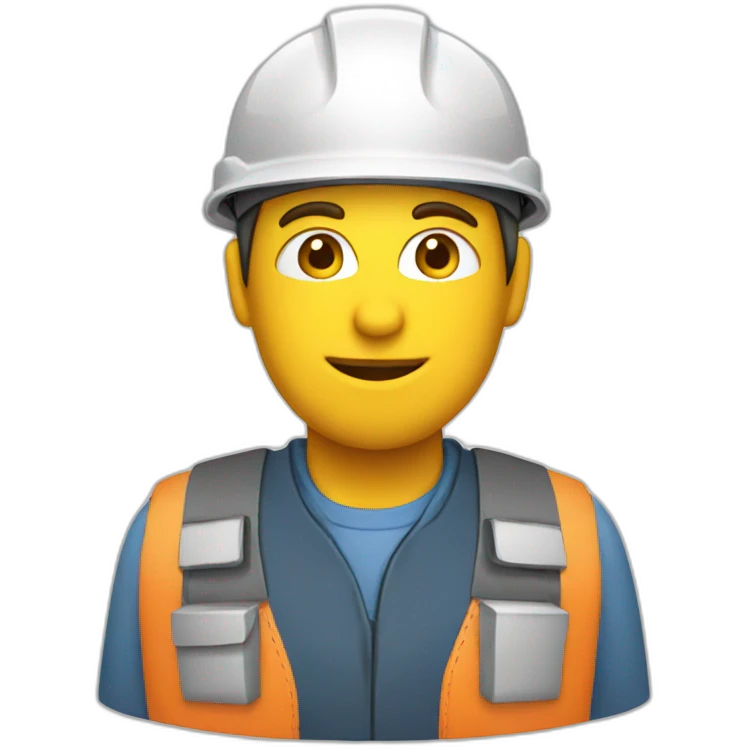 worker with helmet emoji