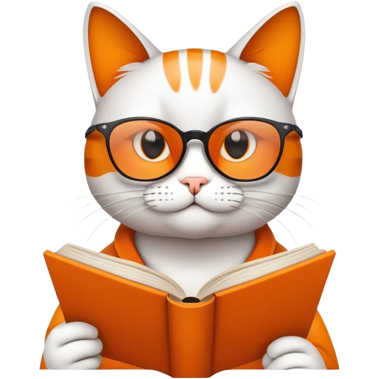A cool and creative cat who loves to read emoji