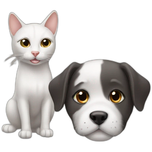 dog and cat emoji
