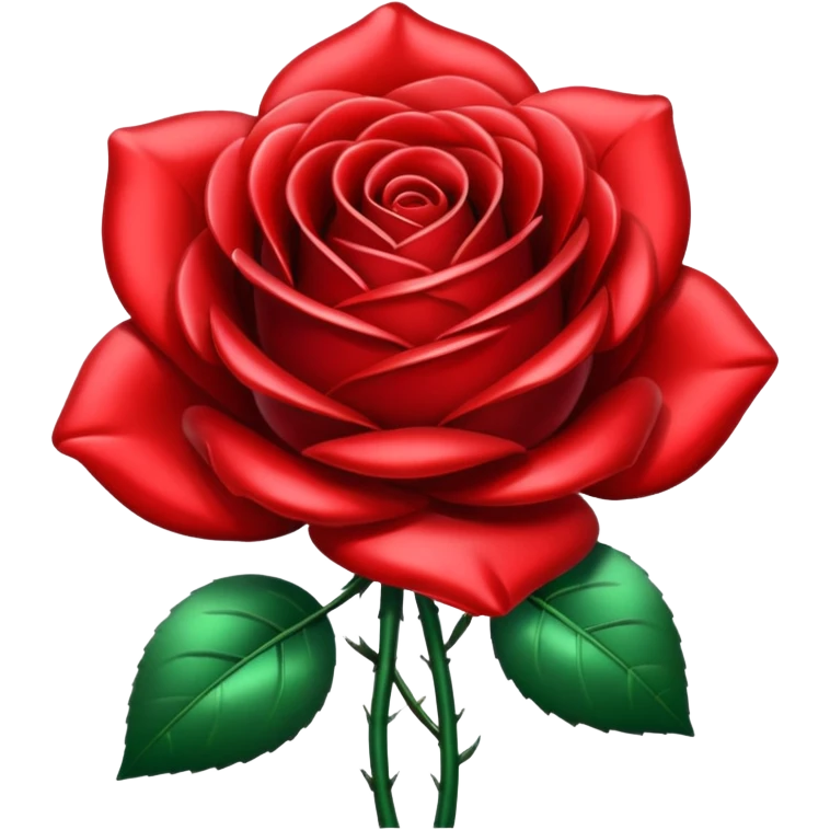metal rose, without green leaves, just flower emoji