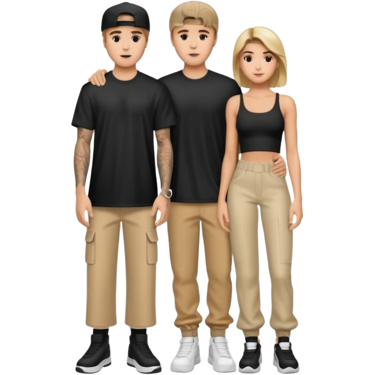 Justin bieber et hailey bieber  voir tous le corps  emoji