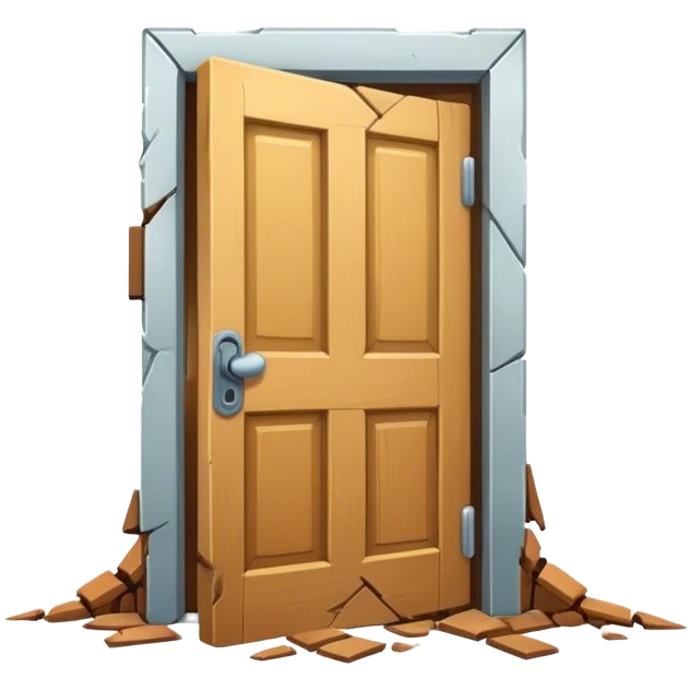 Broken door emoji
