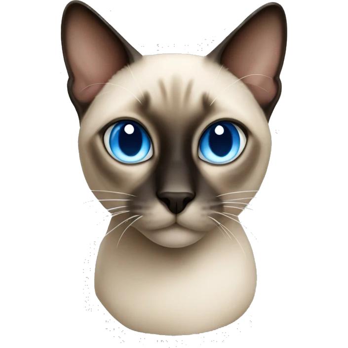 Siamese cat with blue eyes emoji