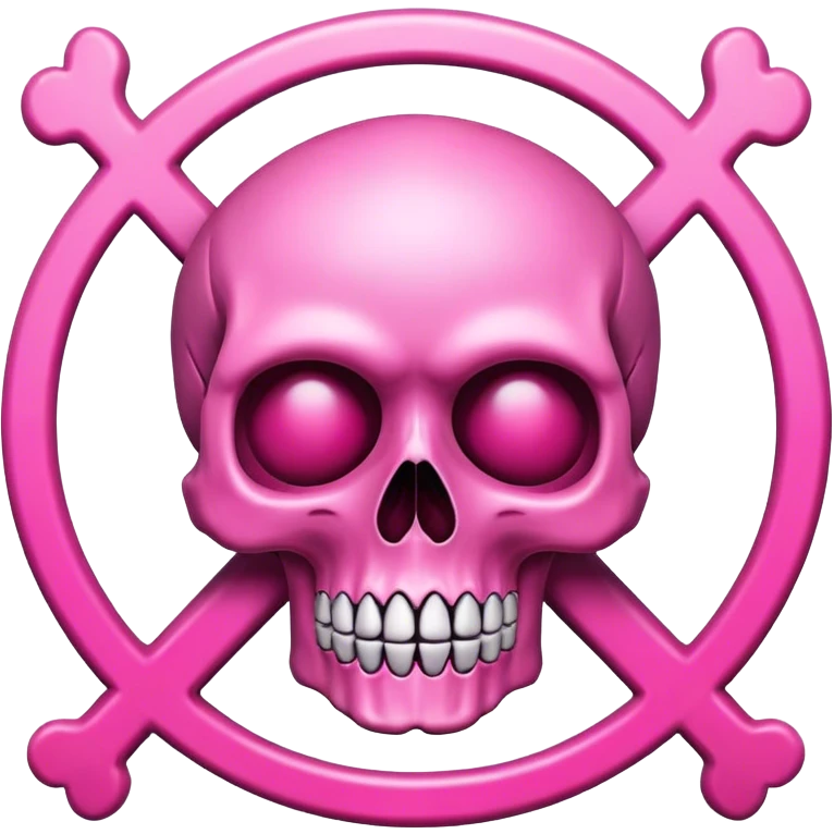 The logo features a pink skull with a bold white OK sign in the center, symbolizing approval. emoji