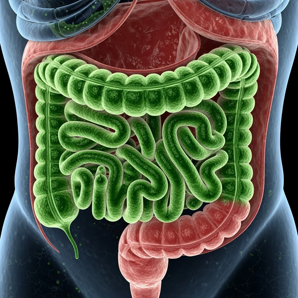 flora microbica intestinale infiammata per gli zuccheri emoji
