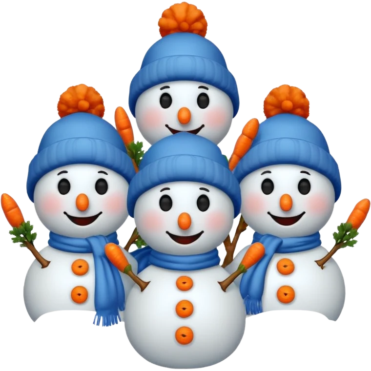 single hatted snowmen  emoji