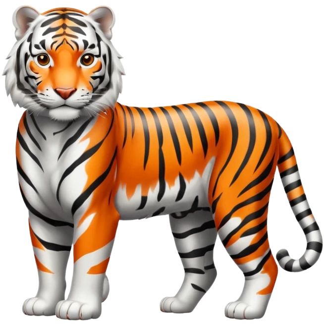 A withe tiger emoji