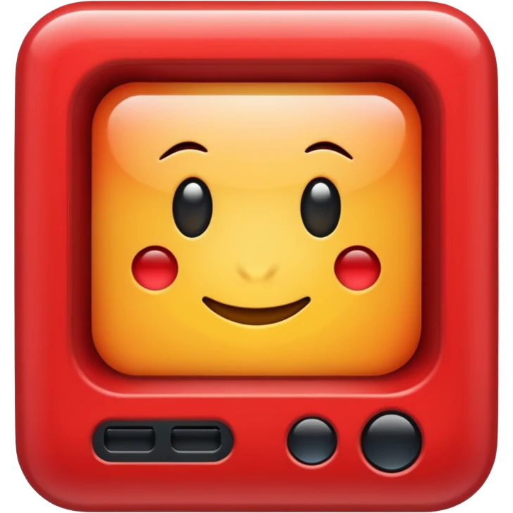 Red monitor emoji