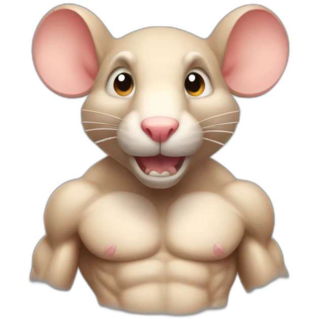 muscular rat emoji