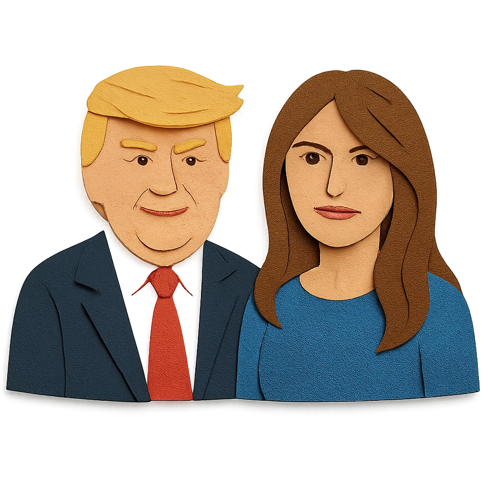 Donald and Melania Trump emoji