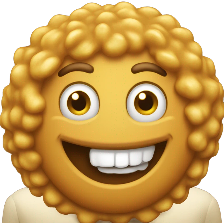 Deep fried laugh emoji emoji